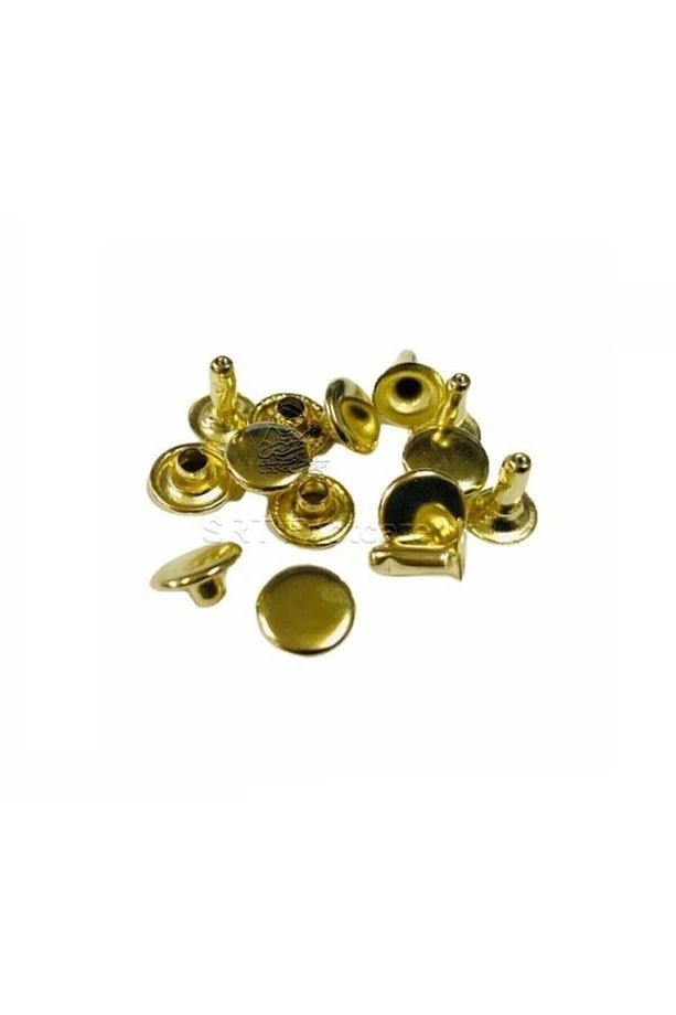 7 Mm Altın Sarı Perçin Rivet 33 No 50 Adet (leathercraft, Deri Hobi) - 1