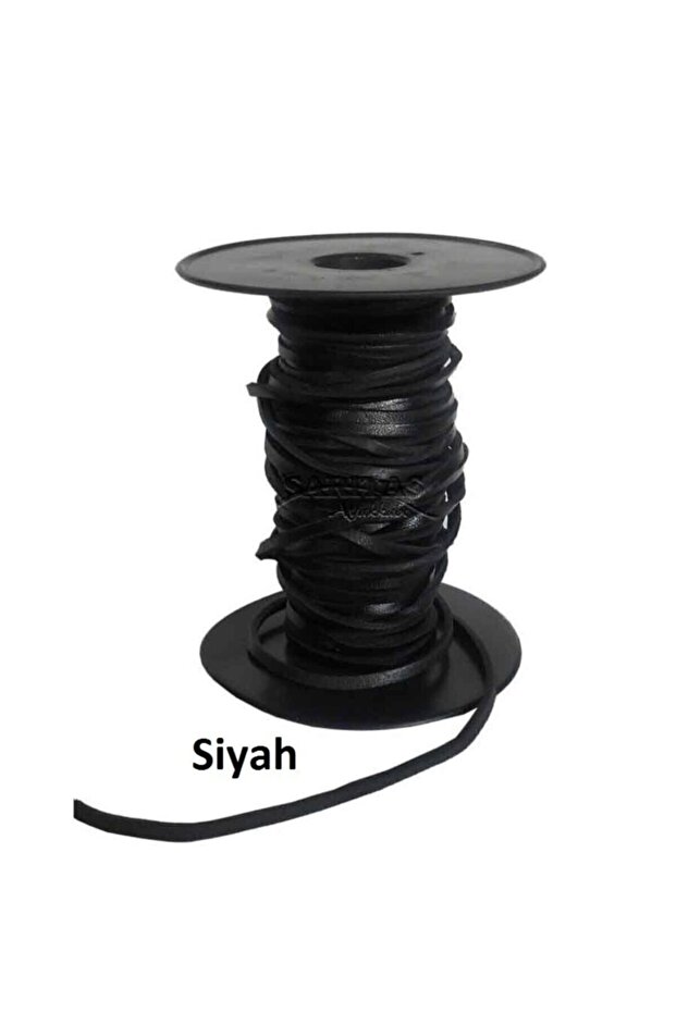 Leather Shoelace (black) Leathercraft 1.5 Meters