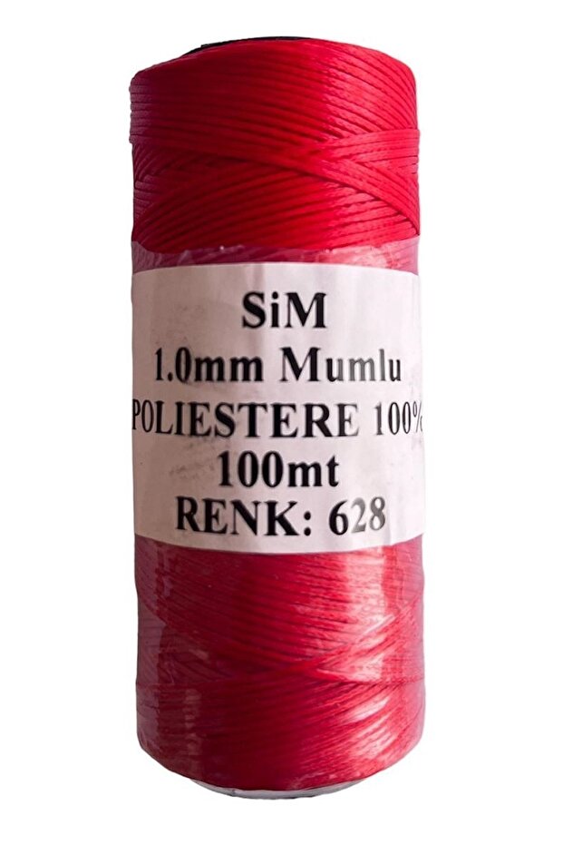 1 Millim Waxed Saraç Leather Rope Bobbin 100 Meters