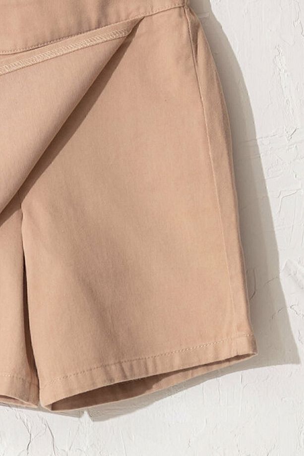 Your Fashion Style'dan Beli Lastikli Basic Kız Çocuk Bej Şort Etek - 3