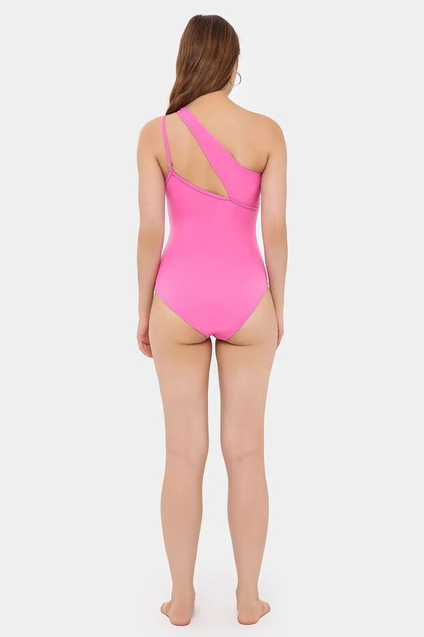 Tek Askılı Asimetrik Kayışlı Bikini Takımı - 4