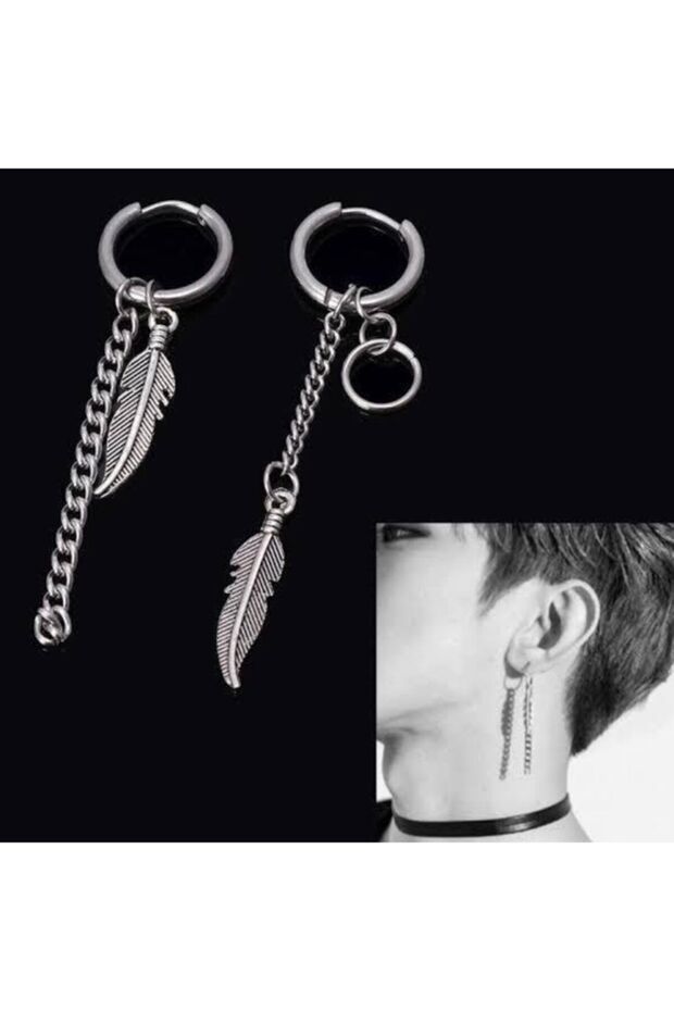 أقراط ريشة BTS Idol (زوج)