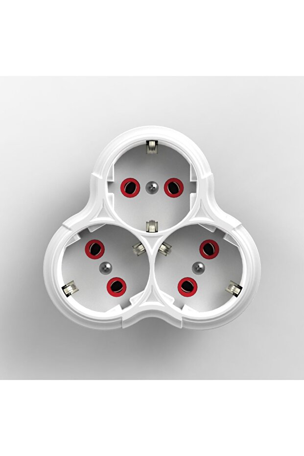 مقبس ثلاثي مؤرض (ديزي) مضاعف لاسلكي 2 قطعة - 2