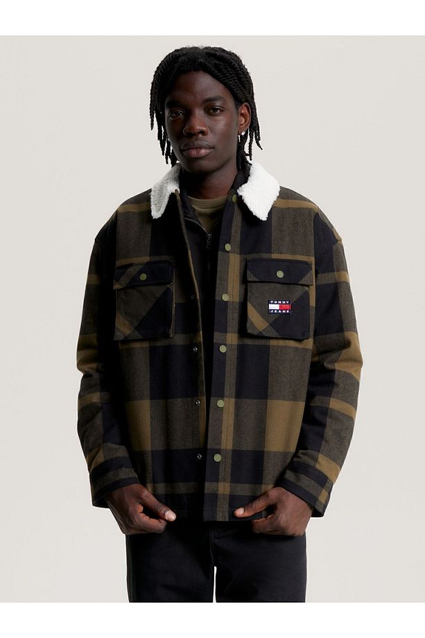 TJM CHECK SHERPA LINED OVERSHIRT - 2