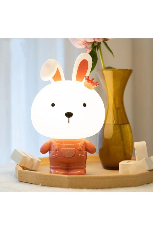 Rabbit Table Lamp, Touch, Red, 25X14,