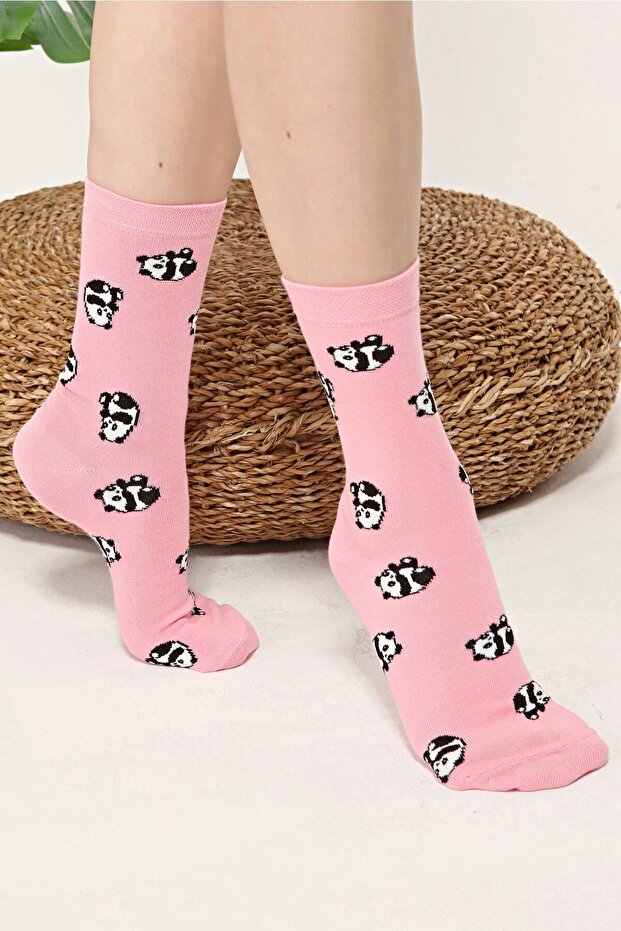 Panda Patterned Colorful Socks - 1
