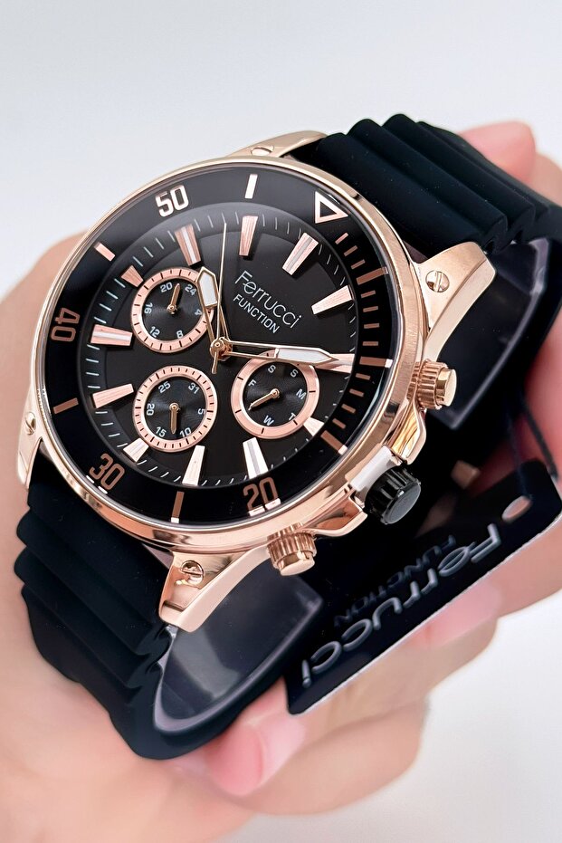 Function Silikon Kordon Erkek Kol Saati - 2