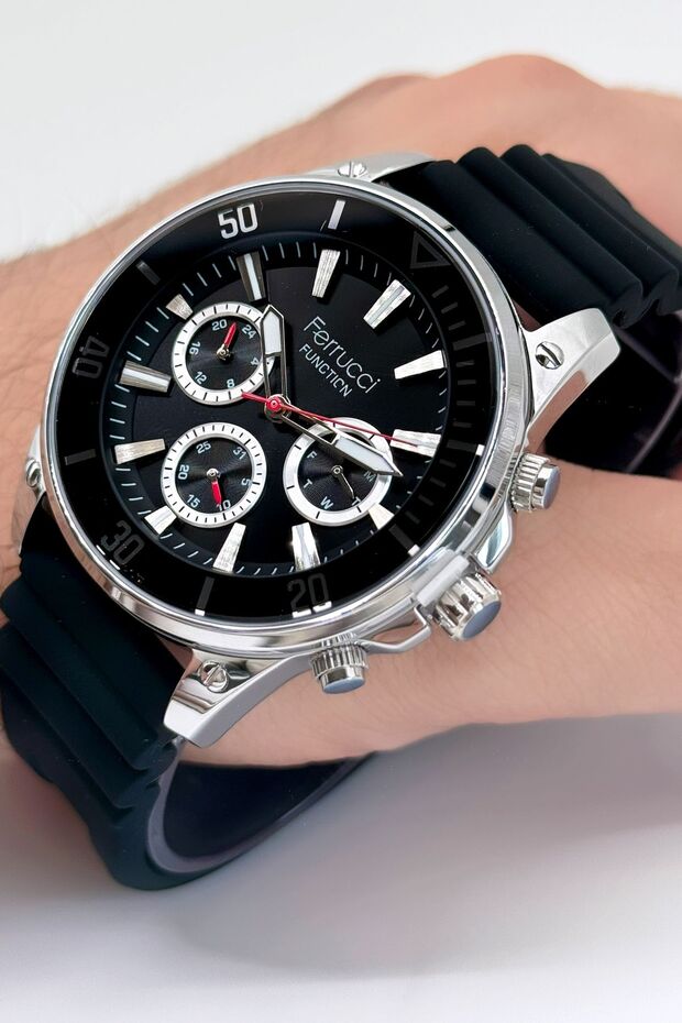 Function Silikon Kordon Erkek Kol Saati - 2