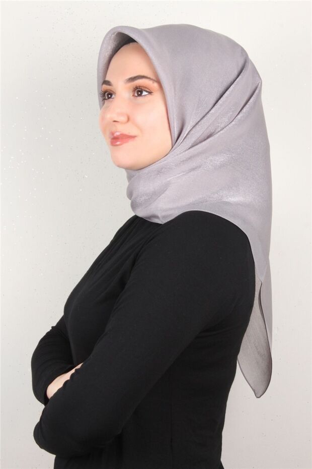 وشاح كهرماني لامع 4009-24 دخاني
