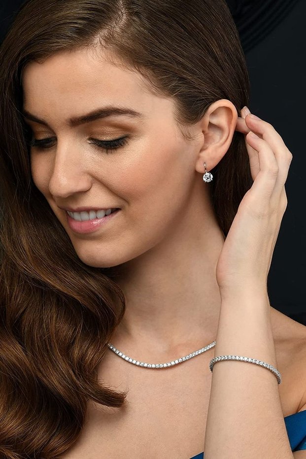 Women's Zircon Stone Waterway Necklace and Bracelet Set