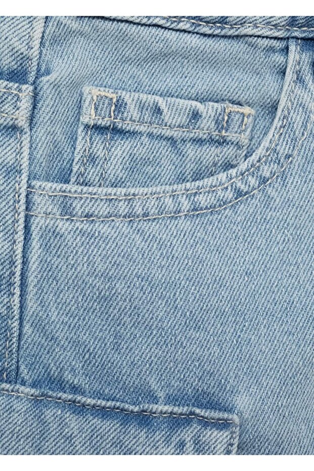 Kargo cepli kot etek - 4