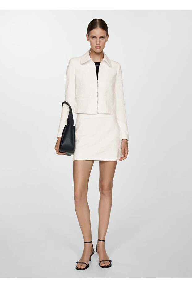 Dokulu pamuklu ceket - 2