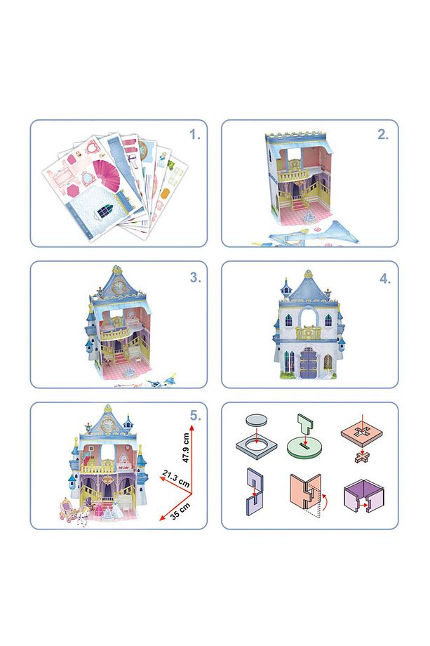 3d 81 Parça Puzzle Fairytale Castle - 3