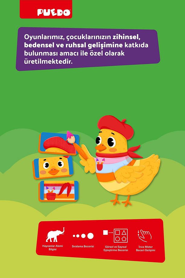 Manyetik Face Puzzle - Sevimli Suratlar - 6