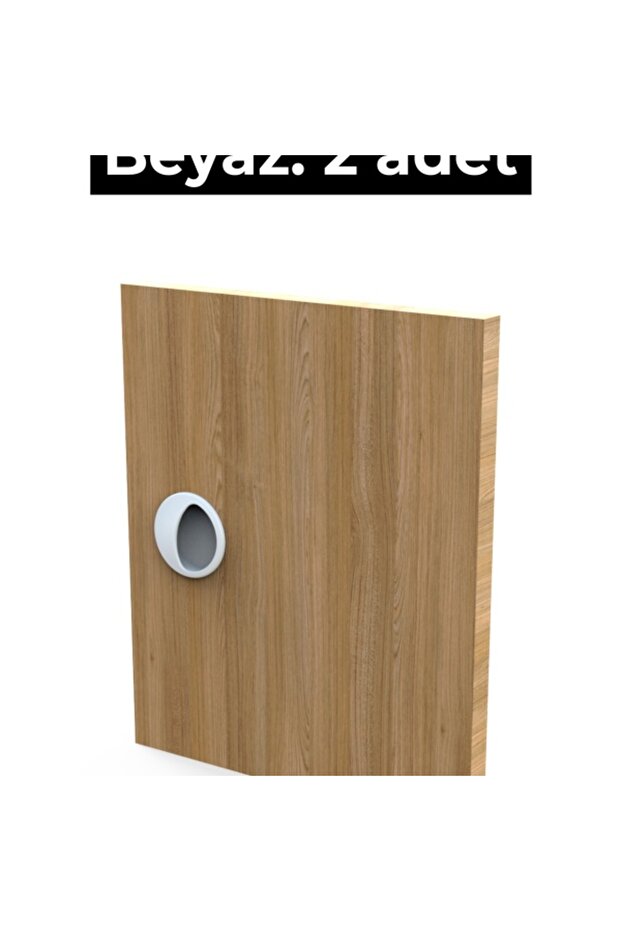 Gömme Kulp Beyaz 2 Adet - 3