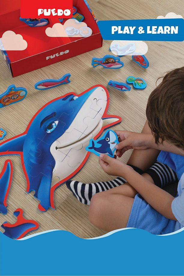Çift Taraflı Puzzle - Deniz Canlıları - 4