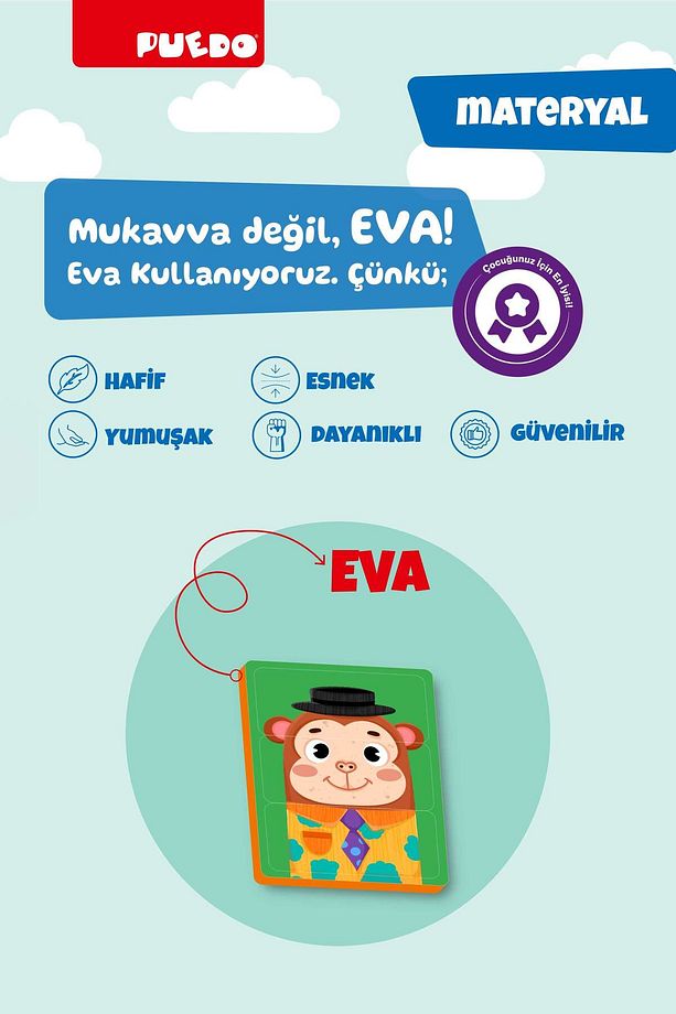 Manyetik Face Puzzle - Sevimli Suratlar - 7