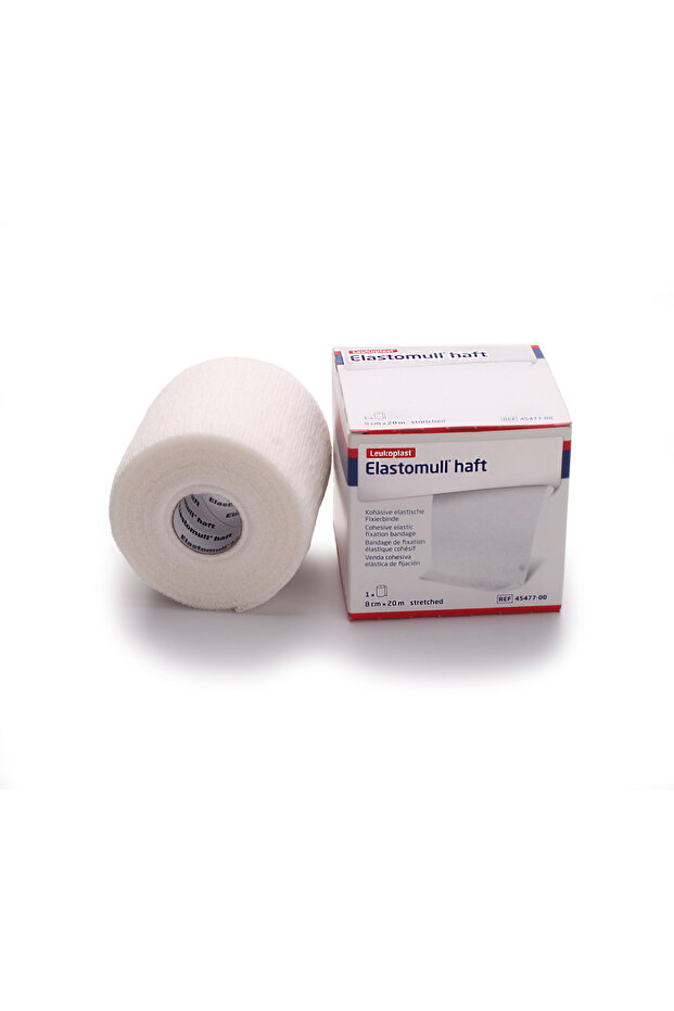 ضمادة تثبيت Elastomull Haft Lf Bsn 8 سم × 20 م أبيض