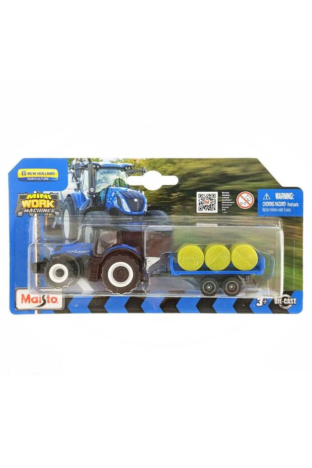 Mini Work Machines Traktör ve Römork Set-05 - 2