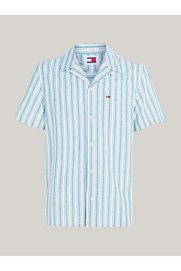Erkek Tjm Stripe Linen Gömlek - 5