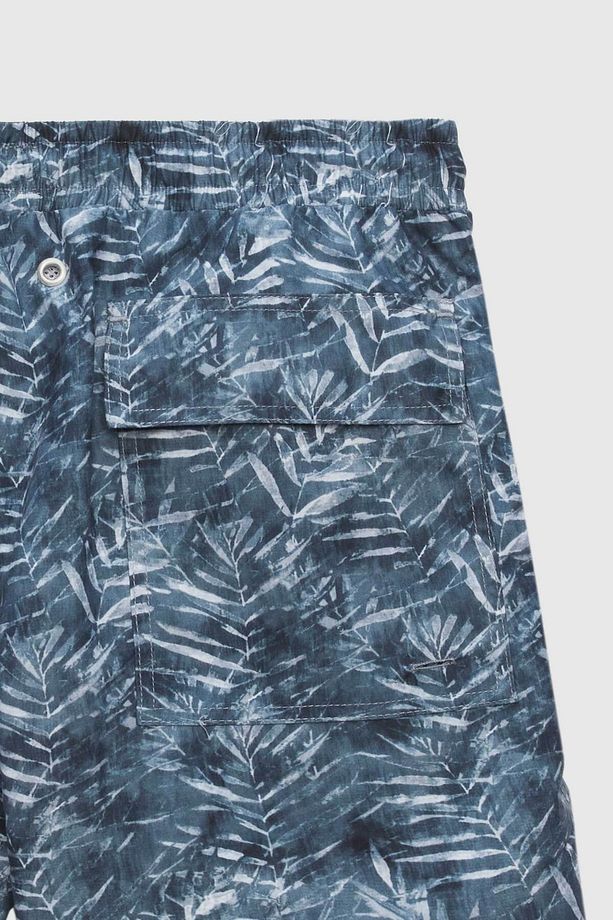 Ds Damat Regular Fit Gri Baskılı Şort Mayo - 4