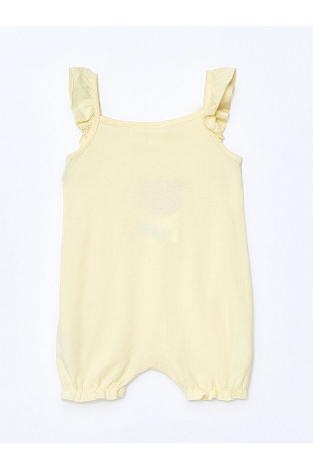 Lw - Kare Yaka Askılı Tweety Baskılı Kız Bebek Tulum - 3