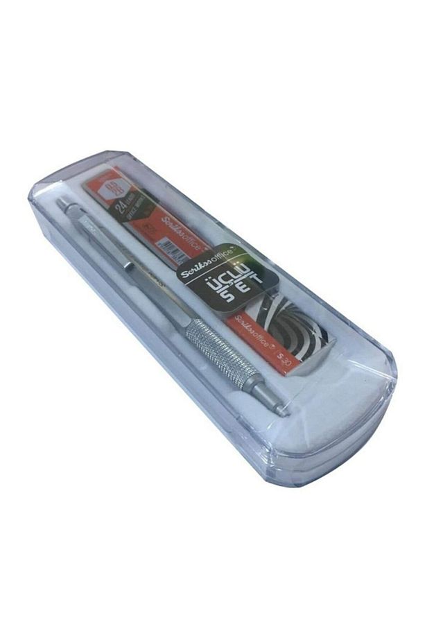 Graph-x Metal 0.5 Mm Versatil Kalem Silgi Uç Seti Saten - 1