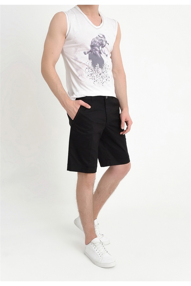 B 013 Siyah Bermuda - 1