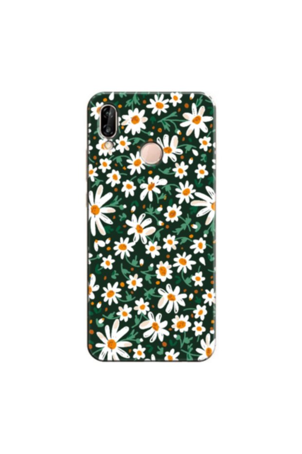 Huawei P20 Lite Compatible Case Spring Flowers 4 Silicone Case (Printed)