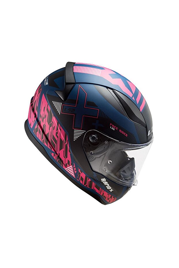 RAPID 2 XTREET MAT MAVİ-MOR KASK - 3