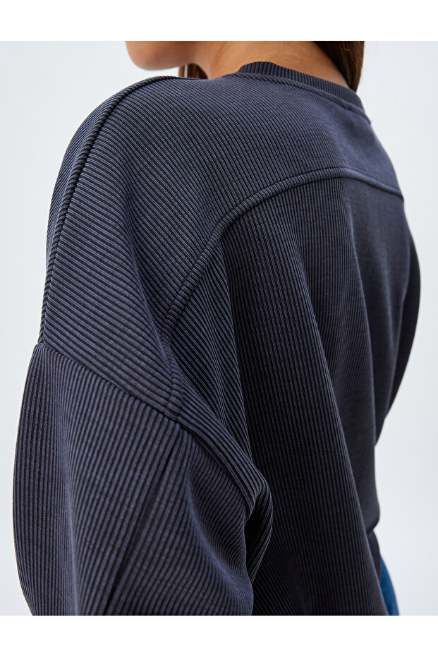 Basic Sweatshirt Long Sleeve Crew Neck - 5