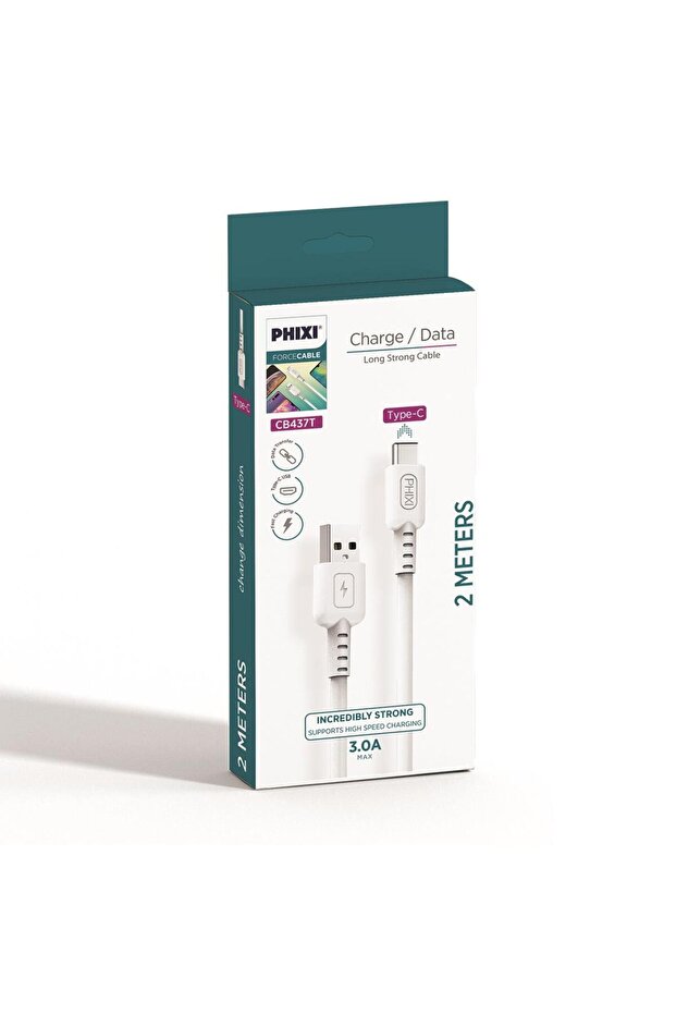 Cb437t Force 200 Cm Type-c Usb Şarj Ve Data Kablosu - 2