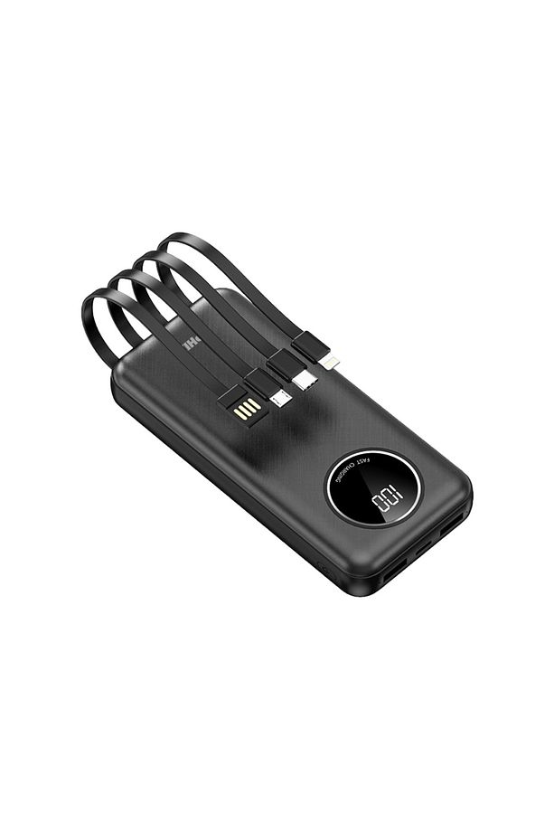Force P21 Led Ekranlı Micro Lightning Type-c Ve Usb-a Kablolu 20.000mah Powerbank - 1