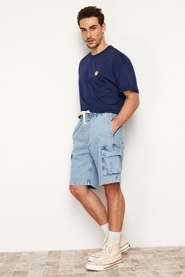 Mavi Regular Fit Kargo Cepli Denim Kot Şort & Bermuda TMNSS24SR00012 - 4