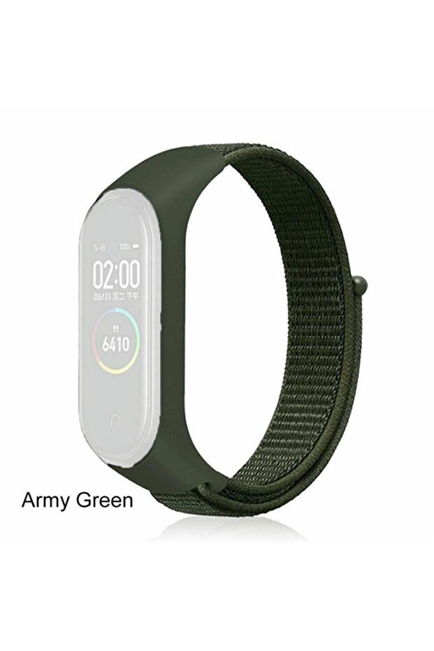 Xiaomi Mi Band 5 6 7 - حزام حبل رياضي محبوك، تصميم حلقة
