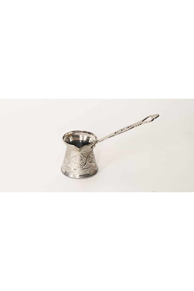 Patterned Cast Iron Coffee Pot for 2 Persons - Compatible with Magnetic Stoves