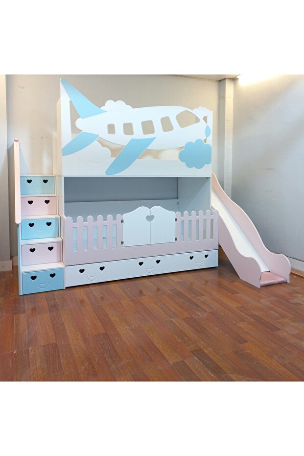 Thy Uçak Model Kaydıraklı Ranza - 2