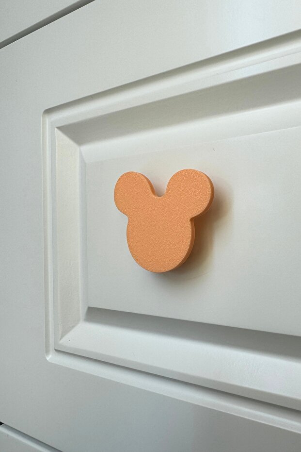 Orange Mouse Cabinet Handle-Modern,Stylish and Durable Furniture Handle for Children's Room, Kitchen and Bathroom, Dh