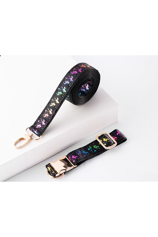 Unicorn Tasma Ve Gezdirme Kayışı Set. Ayarlanabilir Ebatta Köpek Tasması. Eni 2.5 Cm 4 RENK ŞEÇENEĞİ - 6