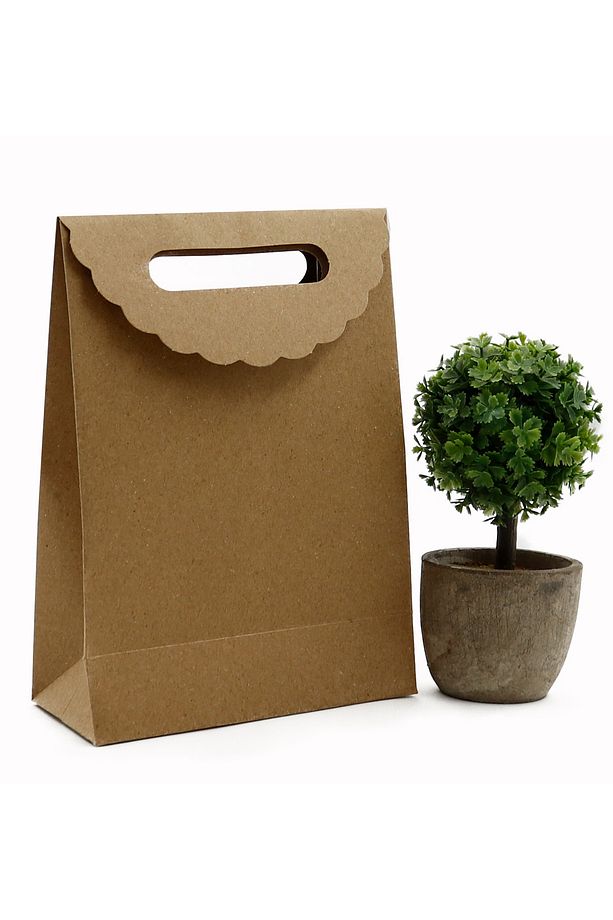 5 Adet Zarf Model Mini Boy Yapışkanlı Karton Çanta 13 X 18 Cm, Hediye Kutusu - 1