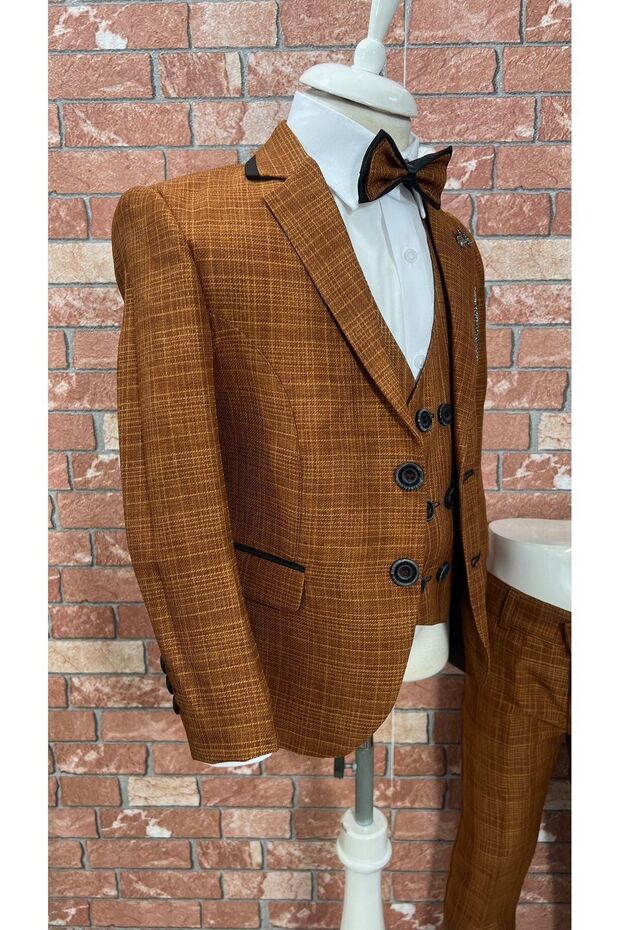 Takım Elbise Yelekli Gömlekli Set 1yaş-10yaş Lüpen - 4