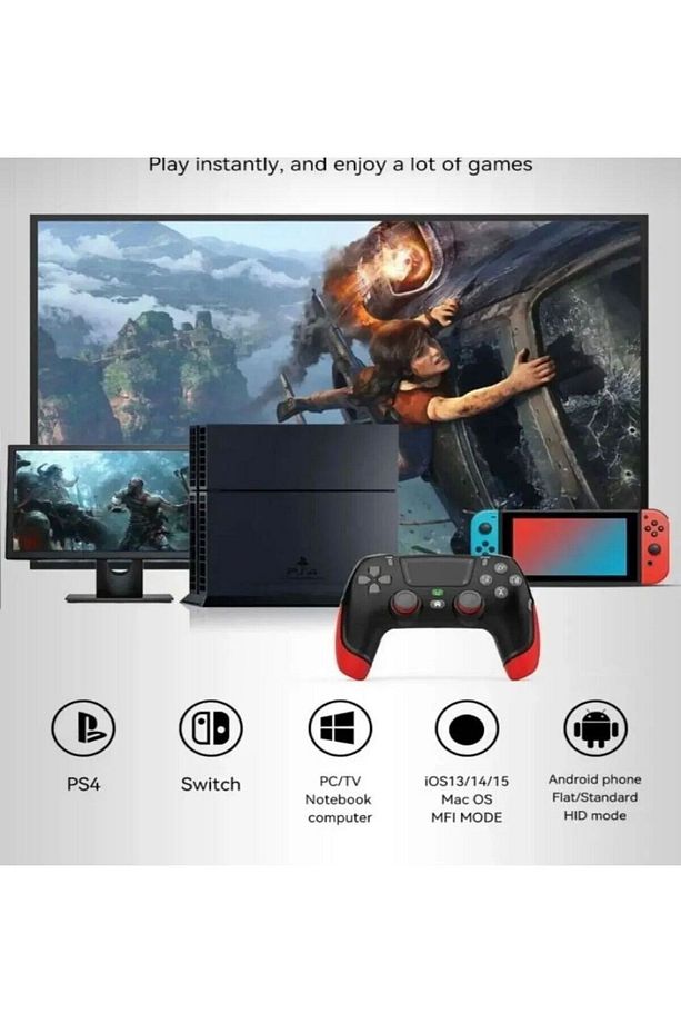 P06 Elite Bluetooth Gamepad Ps4 Ps3 Pc Switch Uyumlu Oyun Kolu - 5