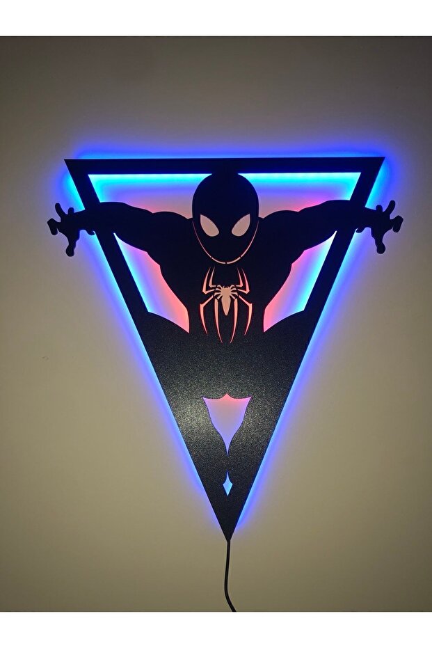 Spiderman Led Işıklı Tablo