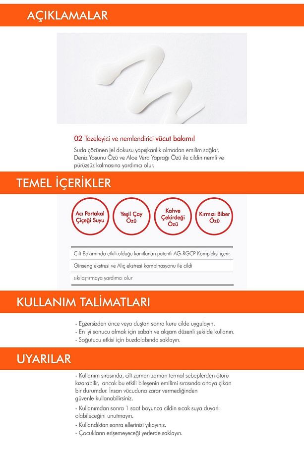 Sıcak&Soğuk Çift Etkili Sıkılaştırıcı Masaj Jeli 200ml Hot Burning Body Gel - 3
