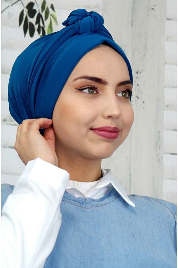 Solid Color Dubai Outer Bonnet Shawl - 3