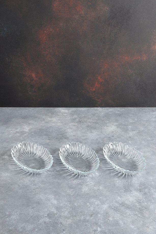 PAŞABAHÇE AURORA OVAL TABAK MİNİ 3'LÜ - 2