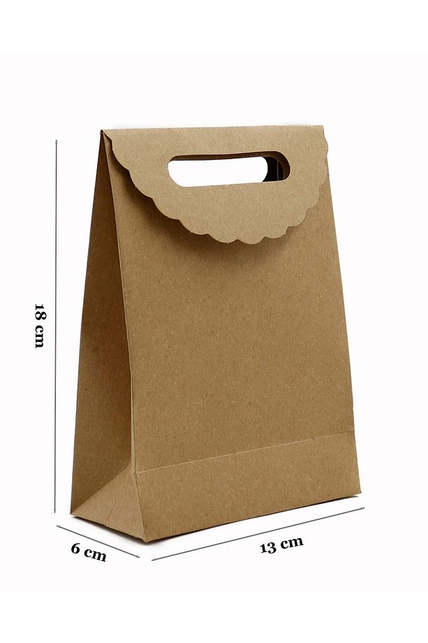 5 Adet Zarf Model Mini Boy Yapışkanlı Karton Çanta 13 X 18 Cm, Hediye Kutusu - 3