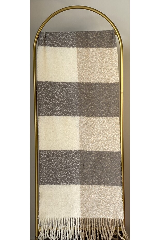 Buklet Püsküllü Kalın Atkı - 3