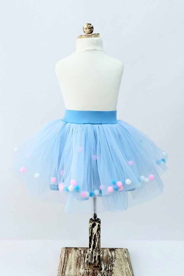 Girl's Pompom Tutu Skirt / Pompom Tutu Skirt