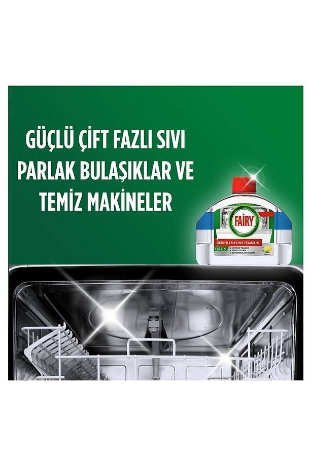 Bulaşık Makinesi Temizleyici, Derinlemesine Temizlik, Sıvı, Limon Kokulu, 250 ml - 6